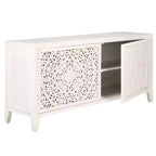 Raura 2 Shelf 2 Door Media Stand - MED5300 - White Washed - Safavieh