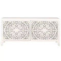 Raura 2 Shelf 2 Door Media Stand - MED5300 - White Washed - Safavieh