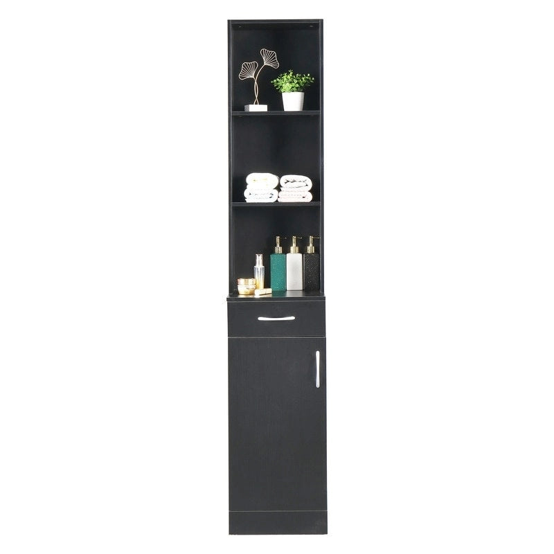 High Cabinet Bathroom Wall Cabinet Black