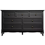7 Drawer Dresser with Solid Wood Legs