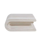GDFStudio Laurine Modern Travertine Pattern Layered Coffee Table
