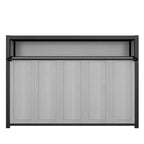 Twin Size Murphy Bed with Shelves, Metal Wall Bed with Foldable Design for Small Space