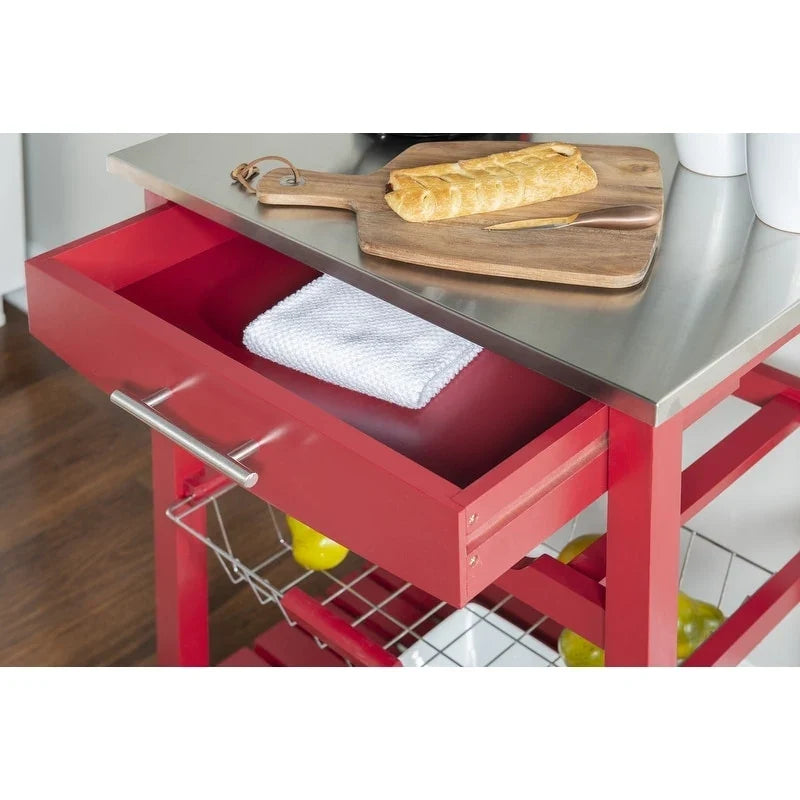 Jake Compact Mobile Rolling Kitchen Cart