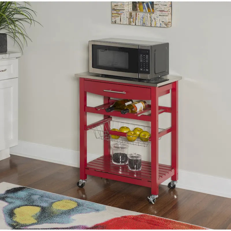Jake Compact Mobile Rolling Kitchen Cart