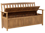 Panchina da giardino 160 cm con contenitore Legno dacacia Marrone