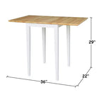 Espresso Drop Leaf Dining Table, Seats 4