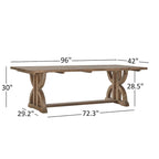 Paloma Farmhouse Reclaimed Wood 7-Piece Dining Set by iNSPIRE Q Artisan