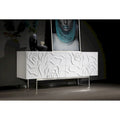 Modern White High Gloss Buffet with Soft-Close Doors