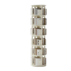 Wooden Vertical Narrow Rotating Bookcase