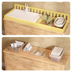 Homsee Solid Pine Wood Diaper Changing Table & Dresser: Removable Station,Drawer Storage, All-in-One Nursery Essential for Parents