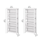 Key West 5 Shelf Bookcase Set by Bush Furniture