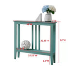 Narrow Console Table with Shelves for Entryway, Hallway or Living Room