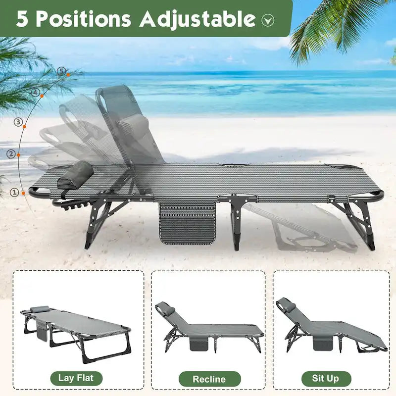 DoCred Upgraded Thicked Folding Camping Cot with Thicked Mattress