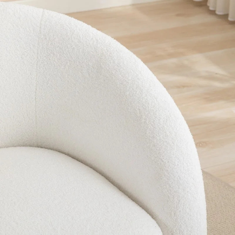 SEYNAR Modern Glam Upholstered 360 Degree Swivel Accent Armchair Set of 2