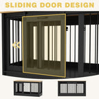 Pet Residence with Iron Tube Reinforcement Stylish & Sturdy Dog Crate