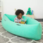 Bouncyband Comfy Hugging Peapod Sensory Pod, 60, Ages 6-12 Up to 3-51 Tall, Green