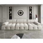 Velvet 3-seater Reversible Modular Sofa