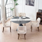 Set of 4 Fabric-upholstered Dining Chairs
