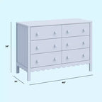Scallop 6-Drawer Dresser