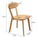 Mid Century Modern Solid Wood Dining Chairs Set of 2, Kitchen Chairs for Dining Room, Restaurant, or Living Room-Panipeachy