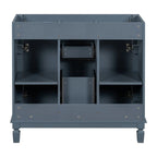 36 Modern Bathroom Vanity with Top Sink and Mirror Cabinet,2 Doors and 2 Drawers