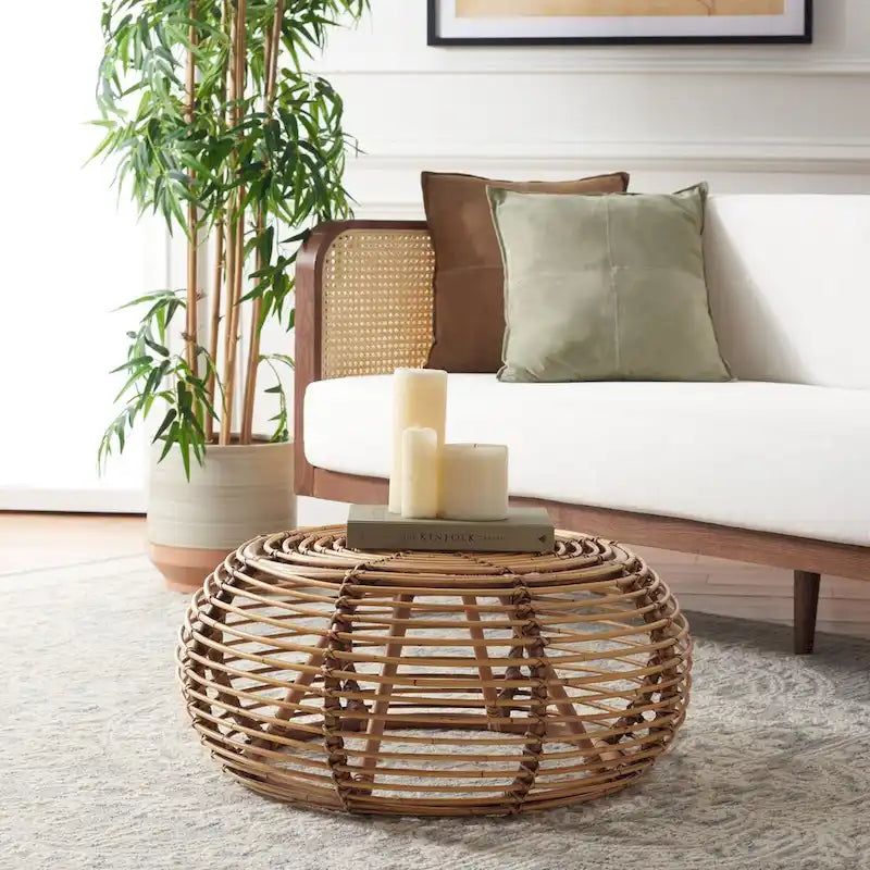 SAFAVIEH Lockie Round Coffee Table - 30 W x 30 D x 16 H - 30Wx30Dx16H