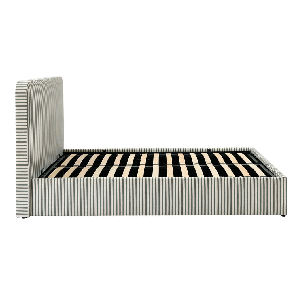 Storage Bed - Sage Stripe