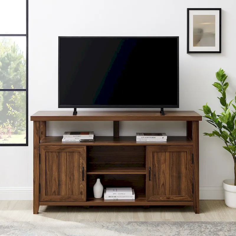 Middlebrook 58-inch Groove Door Highboy TV Stand