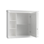 36 Modern Bathroom Vanity with Top Sink and Mirror Cabinet,2 Doors and 2 Drawers
