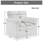 33 Corduroy Swivel Single Sofa Chair