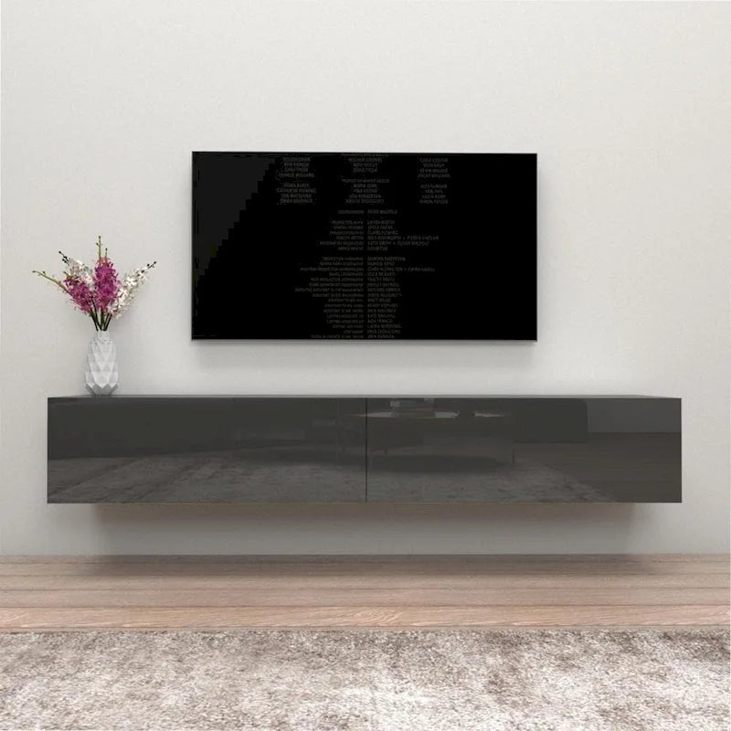 Berno 71-in. Modern Glossy Wall-mounted Floating TV Stand