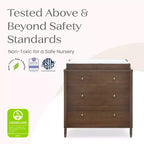 3 Drawer Dresser with Changing Top - Kids Nursery