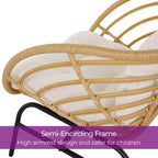 GRANDPATIO Outdoor 5-piece Wicker Patio Set With Loveseat