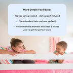 Max & Lily Twin-Size Low Loft with Pull-Out Desk and 3-Drawer Dressers