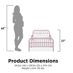 Little Seeds Monarch Hill Ivy Metal Toddler Bed
