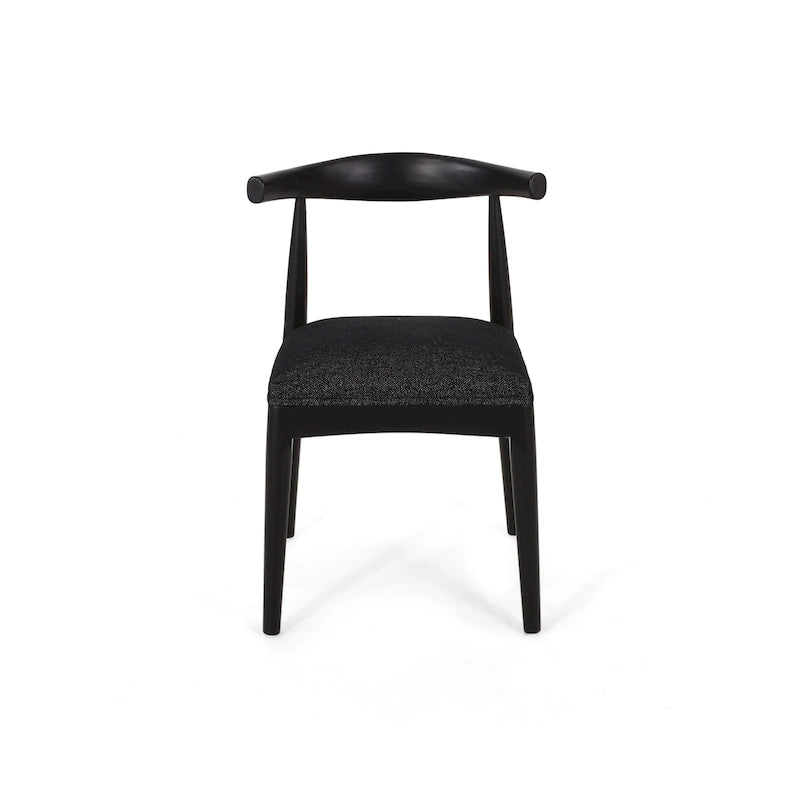 Cortina Fabric and Rubberwood Dining Chairs (Set of 2) by Christopher Knight Home