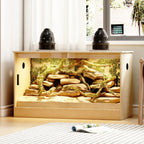 Reptile Habitat -Spacious Terrarium for Lizards, Snakes & More - 47.2