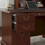 Bush Furniture Saratoga Executive Desk with Drawers and Storage