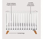 Child Craft SOHO 2-Piece Nursery Set, Includes 4-in-1 Convertible Crib and 3-Drawer Dresser