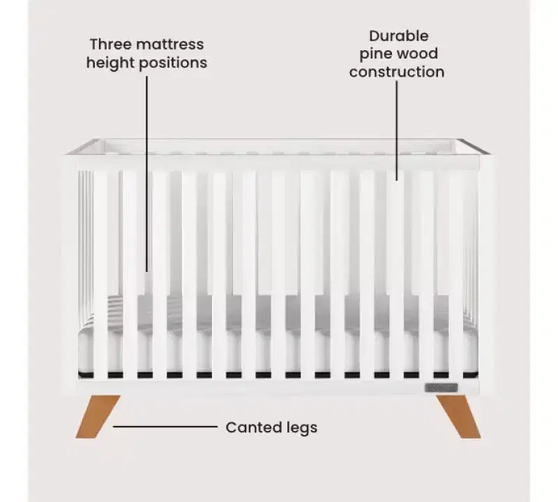 Child Craft SOHO 2-Piece Nursery Set, Includes 4-in-1 Convertible Crib and 3-Drawer Dresser