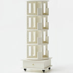 Wooden Vertical Narrow Rotating Bookcase