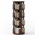 Wooden Vertical Narrow Rotating Bookcase