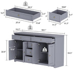 Bookcase Storage Cabinet Lacquered Buffet Sideboard Dresser