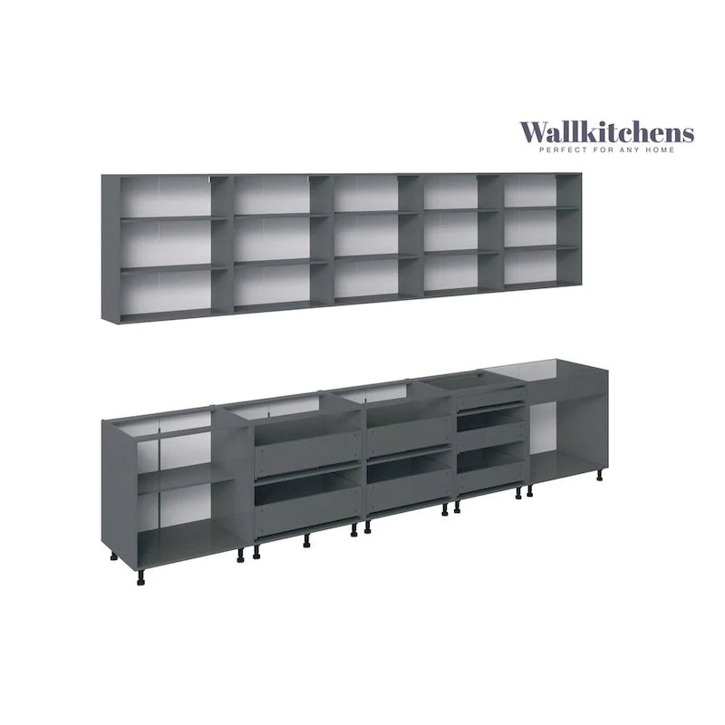 Modern Kitchen Cabinet Set ¨C 13 Ft Wide, 153x24, Multiple Colors