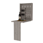 Foldable Table Tacoma, Seven Interior Shelves, White Finish,High quality and durable