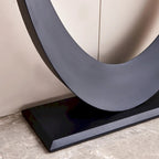 Modern Console Table, Exquisite shape design, Metal Frame with Adjustable foot pads for Entrance