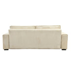 Roomfitters Large Sofa Bed with Storage, Modern 3 Seater Couch Furniture, Upholstered Back Sofa for Small Spaces