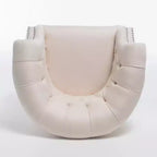 Contemporary Tufted Upholstered Club Chair with Nailhead Trim