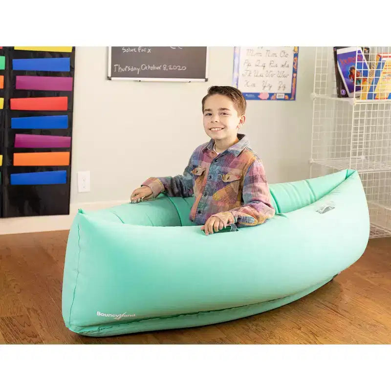 Bouncyband Comfy Hugging Peapod Sensory Pod, 60, Ages 6-12 Up to 3-51 Tall, Green