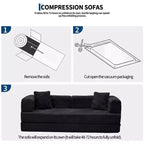 80.7 5-in-1 Convertible Sleeper Sofa Bed ??Corduroy, 1200 lbs, No Assembly